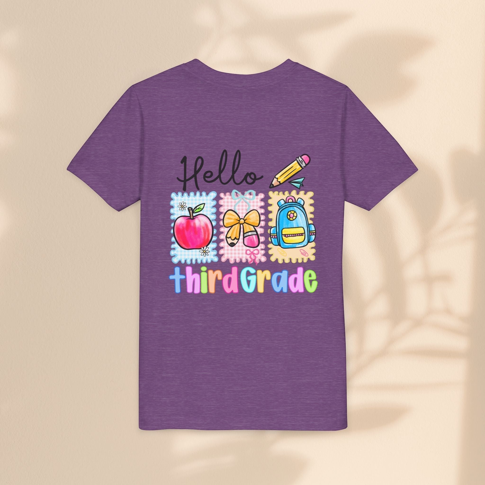 Hello Third Grade Kids T-Shirt – Back to School Youth Tee