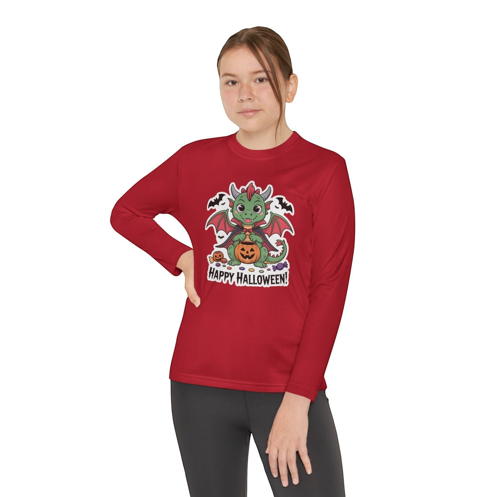 Halloween Youth Long Sleeve Tee – Cozy Kids Shirt for Trick-or-Treating & Parties
