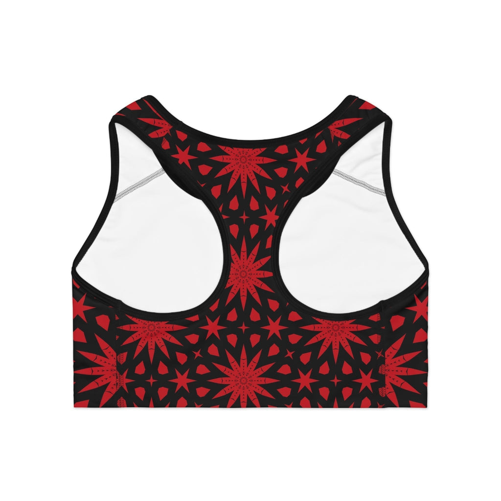 Bold Red Star – Seamless Sports Bra