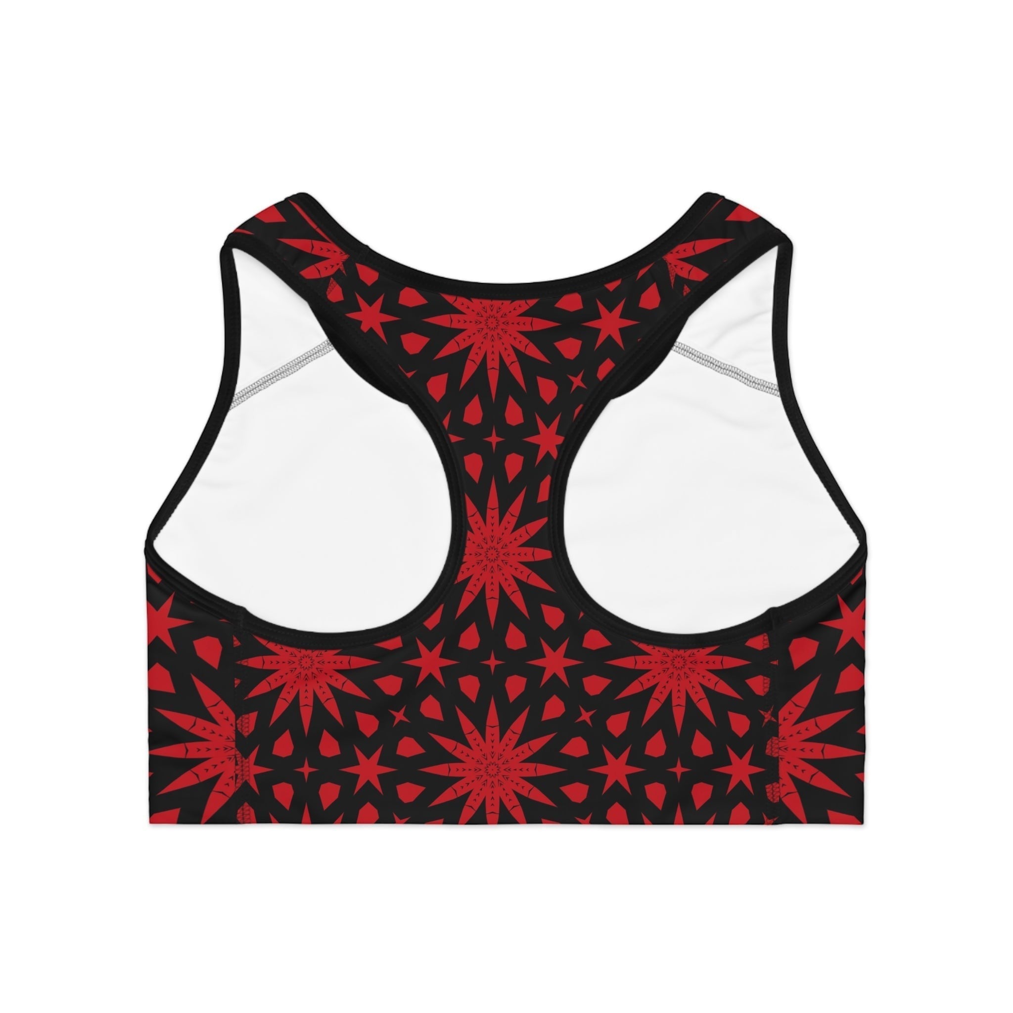 Bold Red Star – Seamless Sports Bra