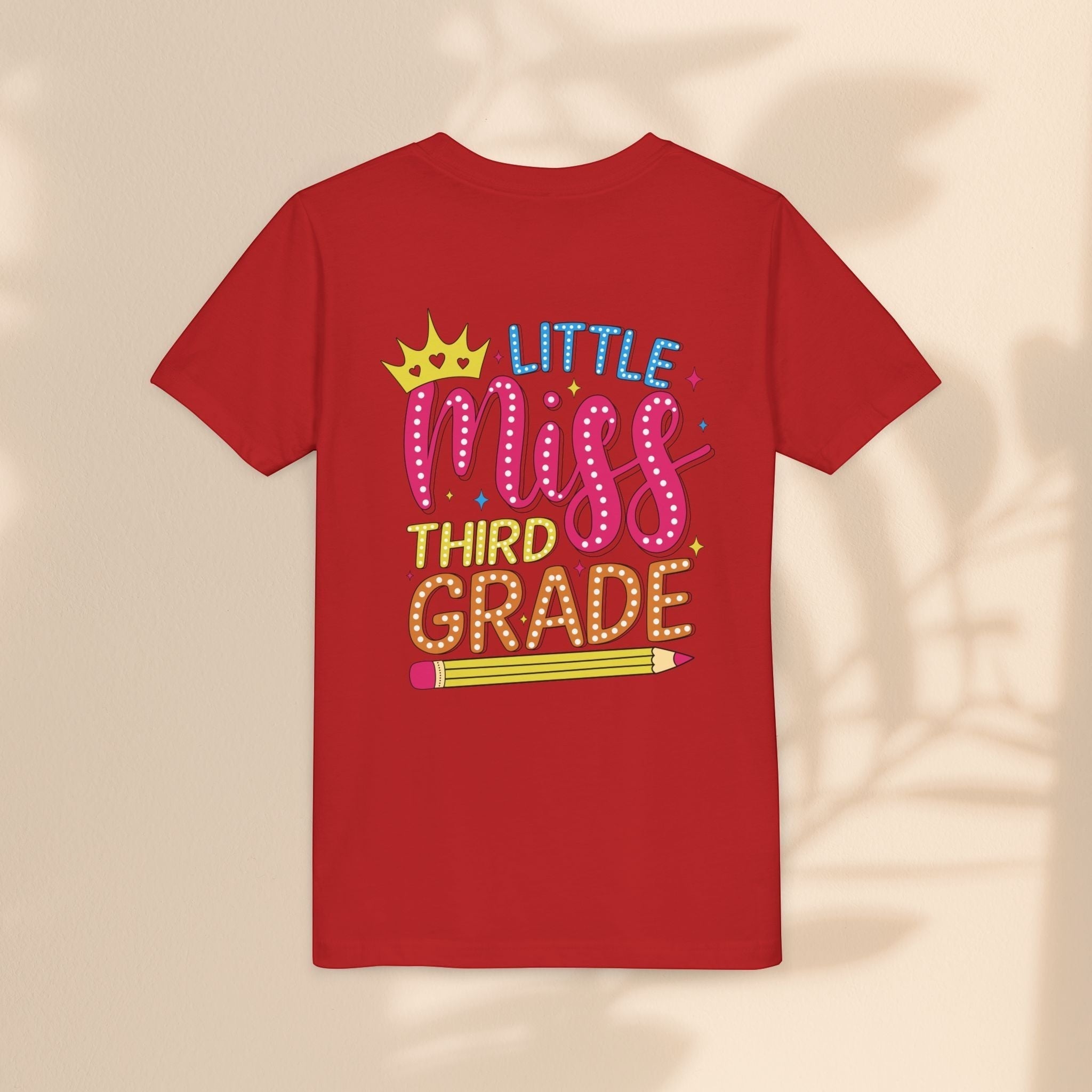 Cute Little Miss Third Grade Youth Tee, Kids Birthday Gift, Back to School Outfit