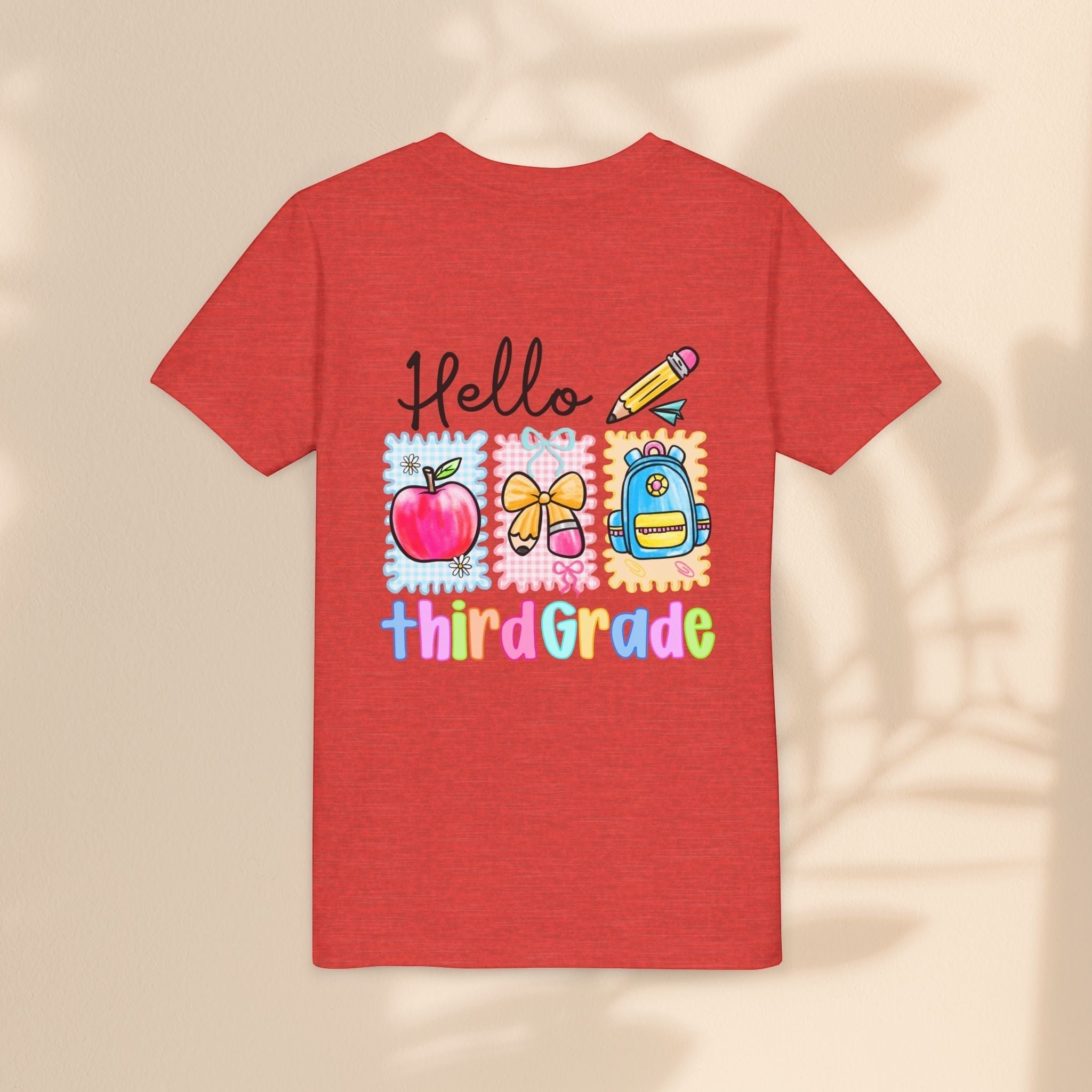 Hello Third Grade Kids T-Shirt – Back to School Youth Tee