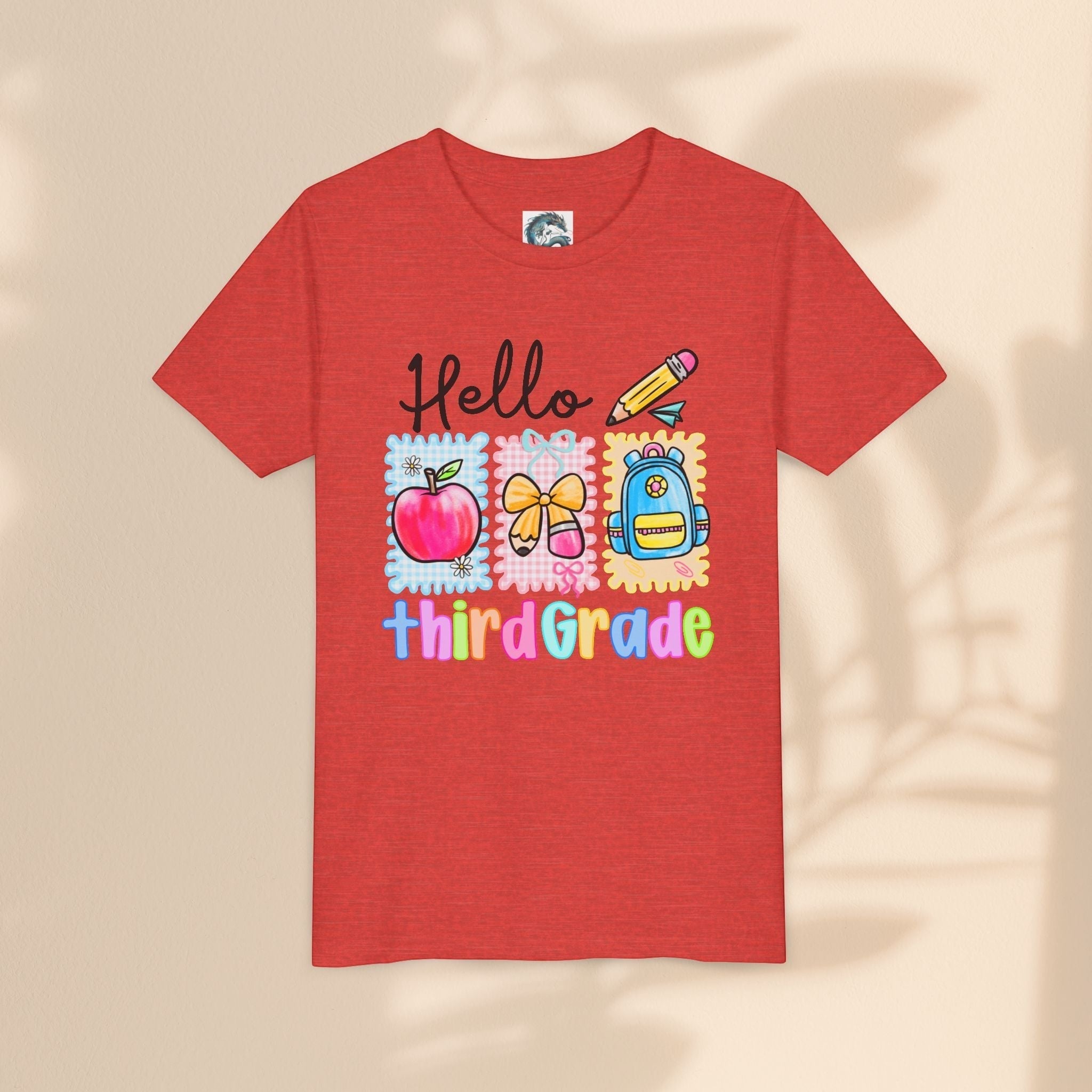 Hello Third Grade Kids T-Shirt – Back to School Youth Tee