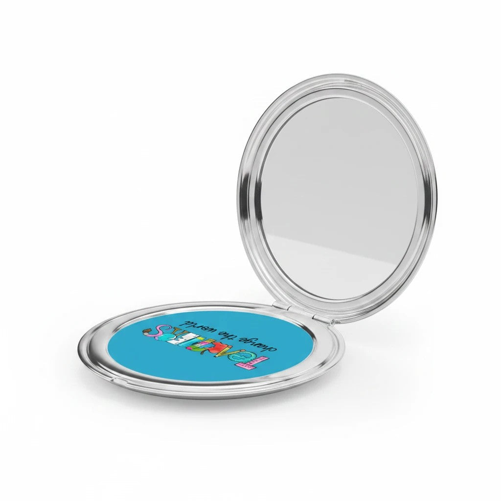 Compact Travel Mirror - Teachers Change The World