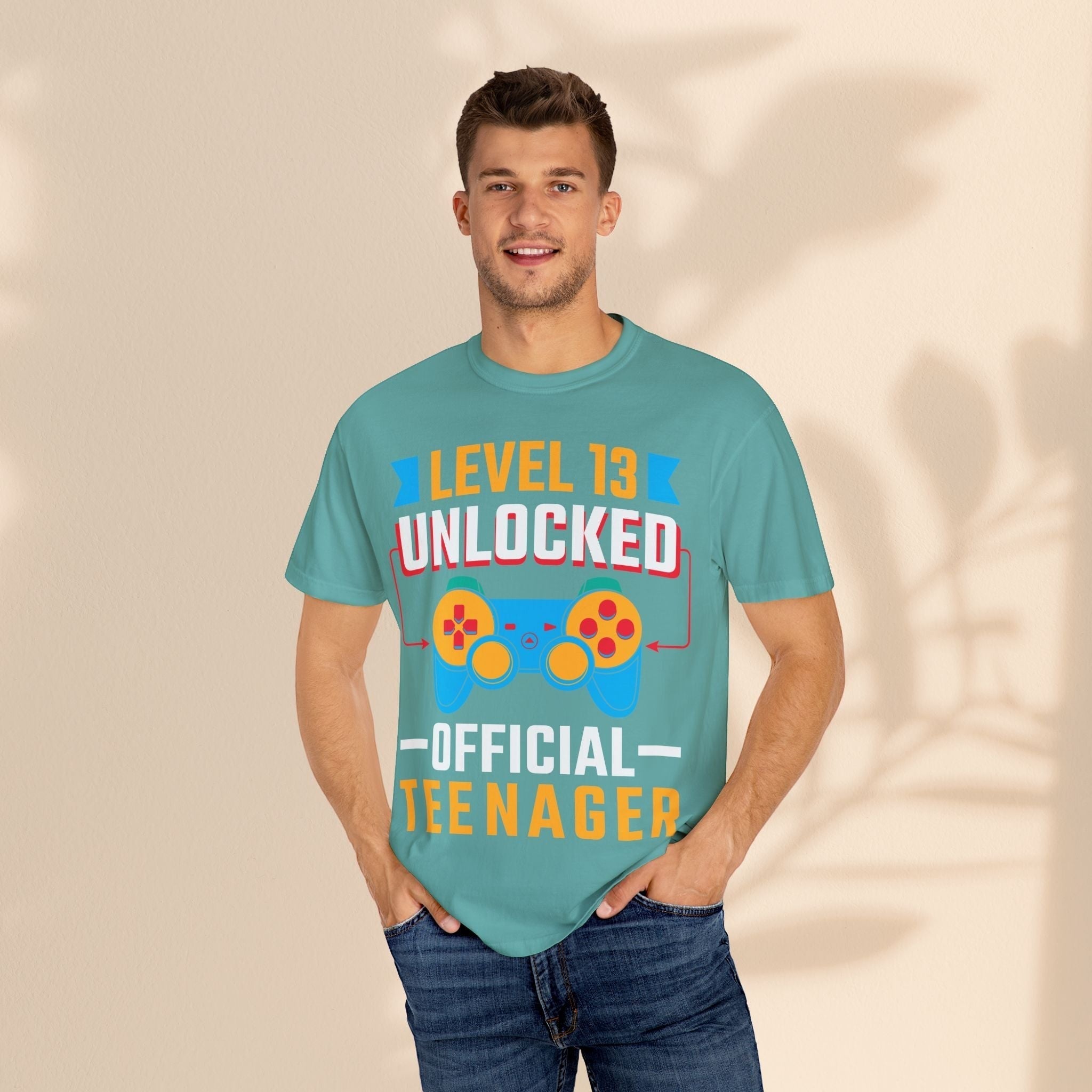 Level Up 13 Gamer T-Shirt | Teen Birthday Gaming Tee