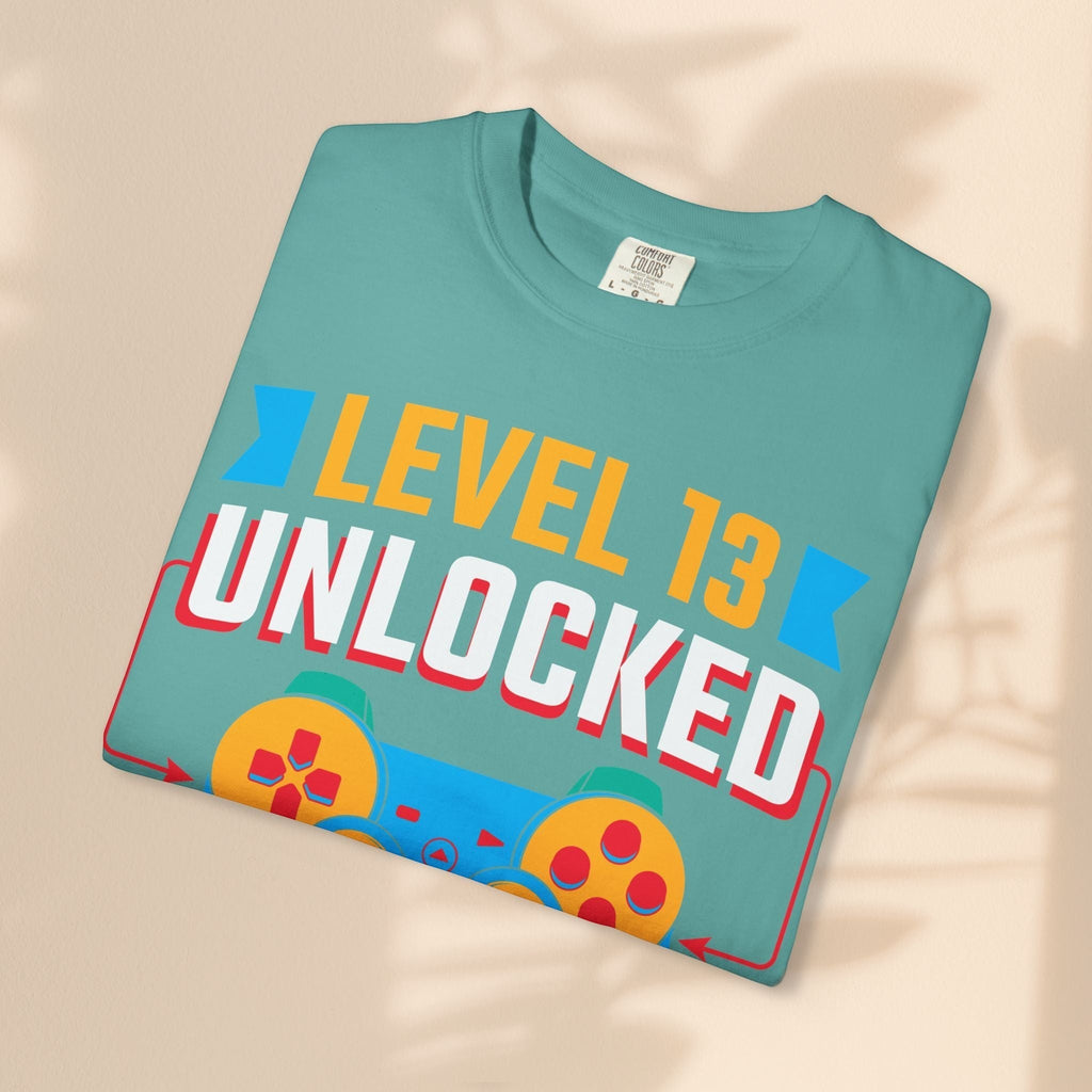 Level Up 13 Gamer T-Shirt | Teen Birthday Gaming Tee
