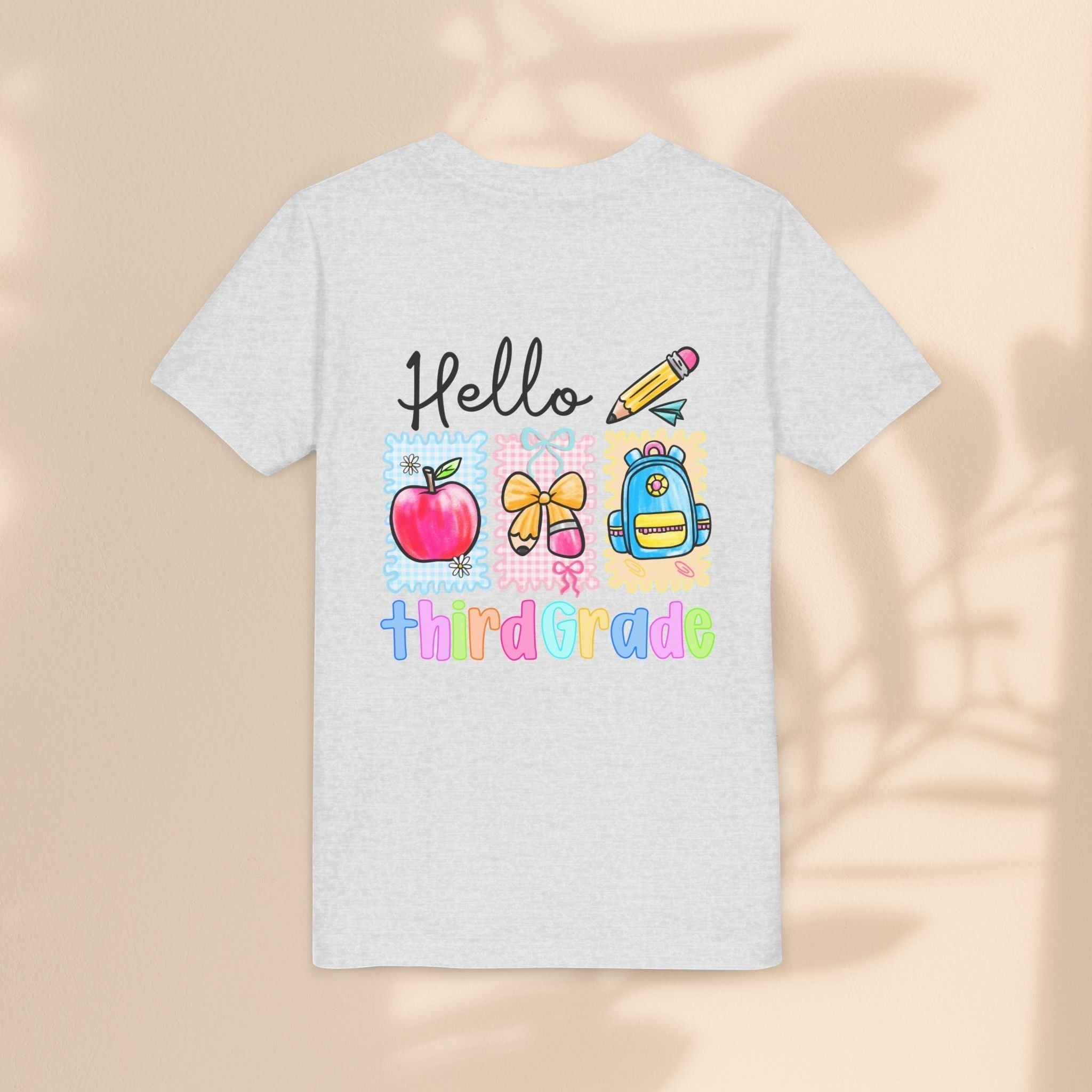 Hello Third Grade Kids T-Shirt – Back to School Youth Tee