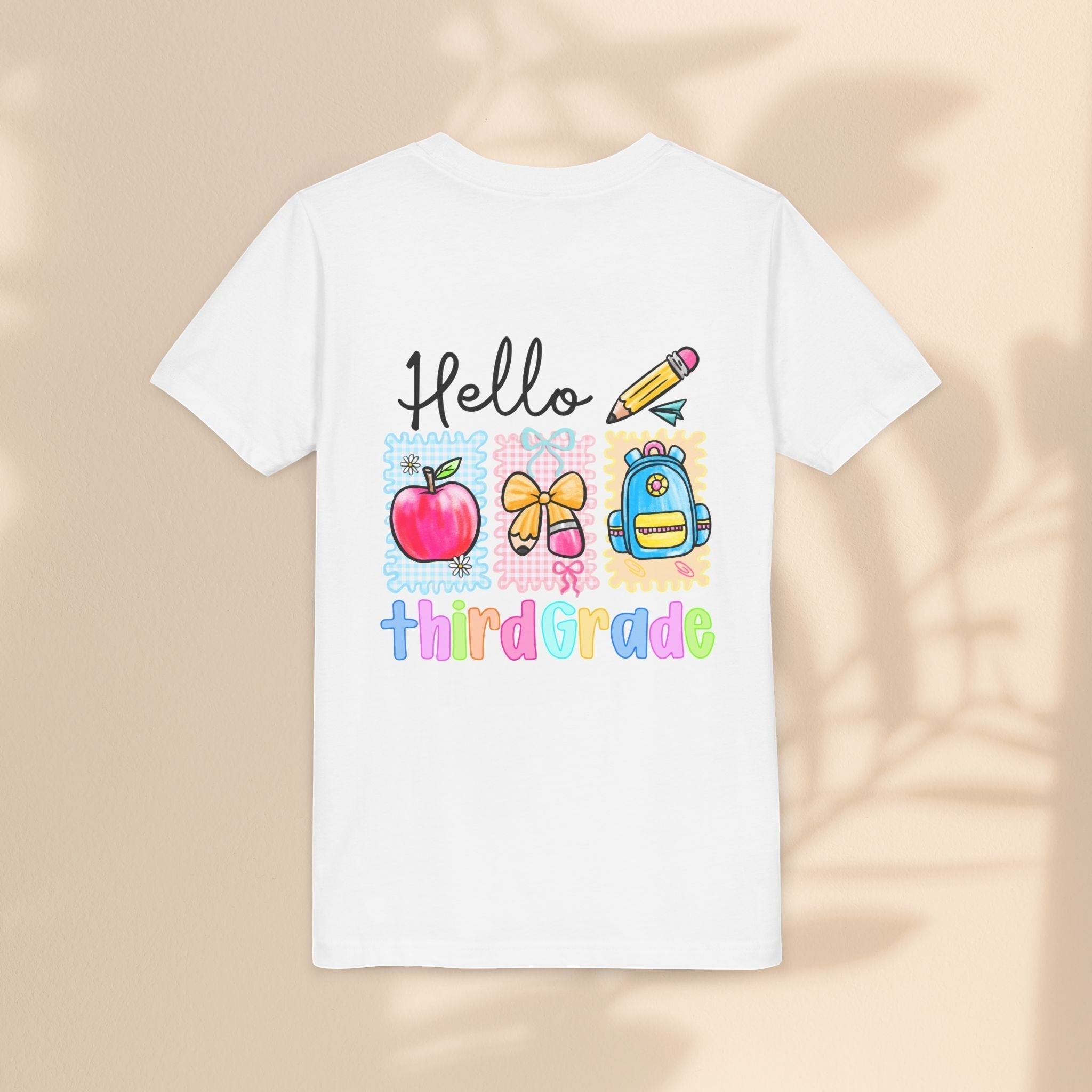 Hello Third Grade Kids T-Shirt – Back to School Youth Tee