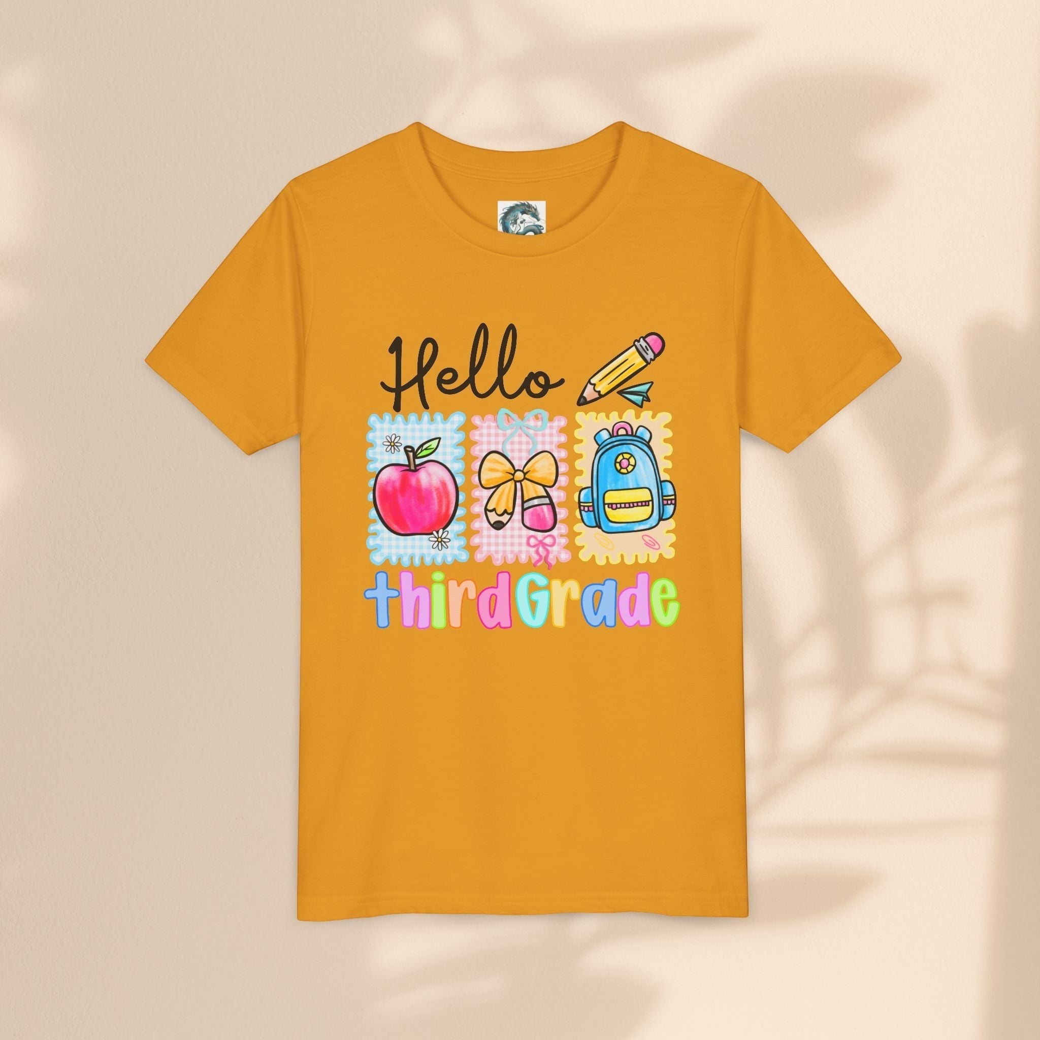 Hello Third Grade Kids T-Shirt – Back to School Youth Tee