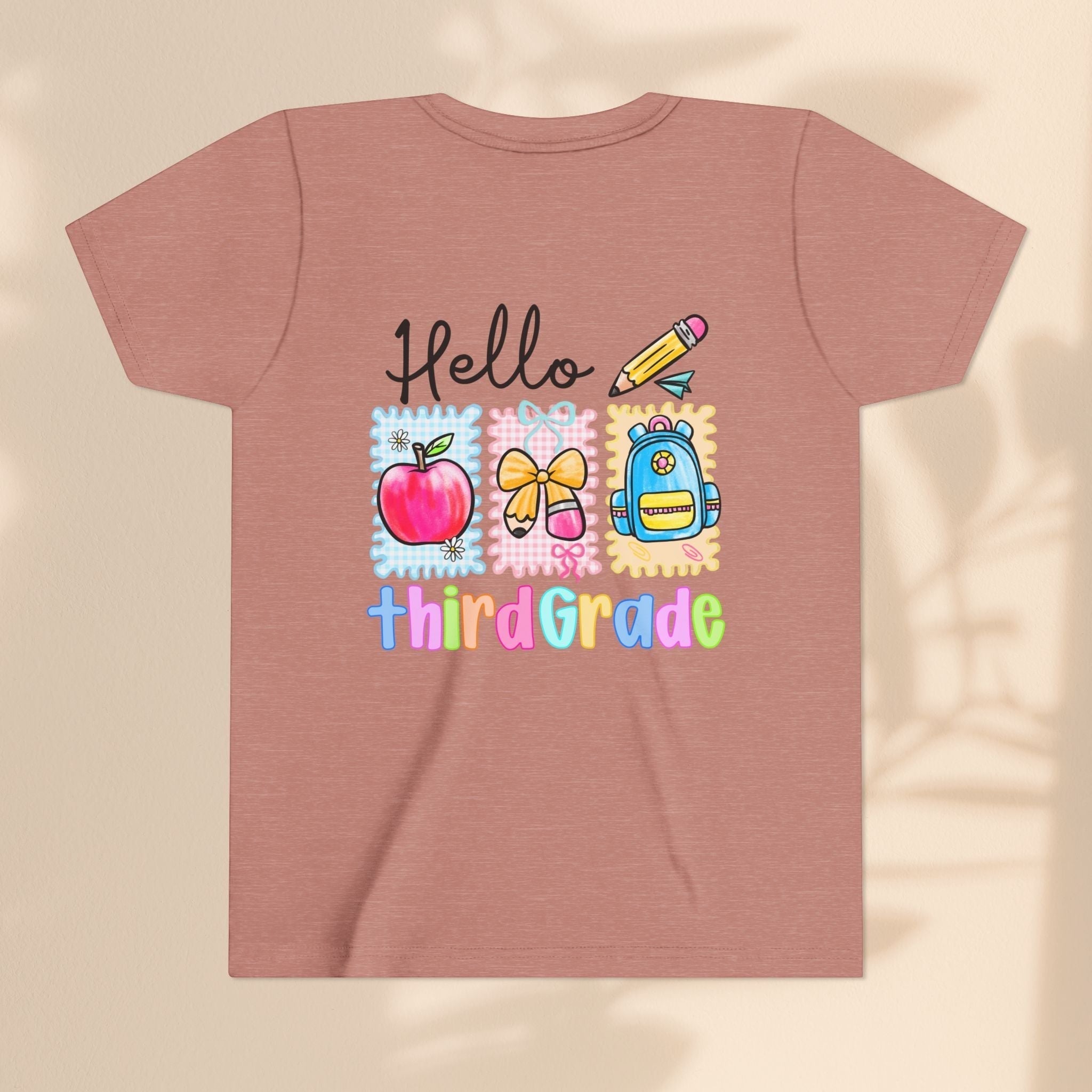 Hello Third Grade Kids T-Shirt – Back to School Youth Tee