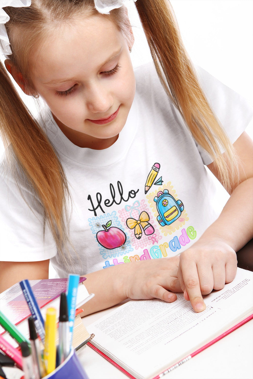 Hello Third Grade Kids T-Shirt – Back to School Youth Tee
