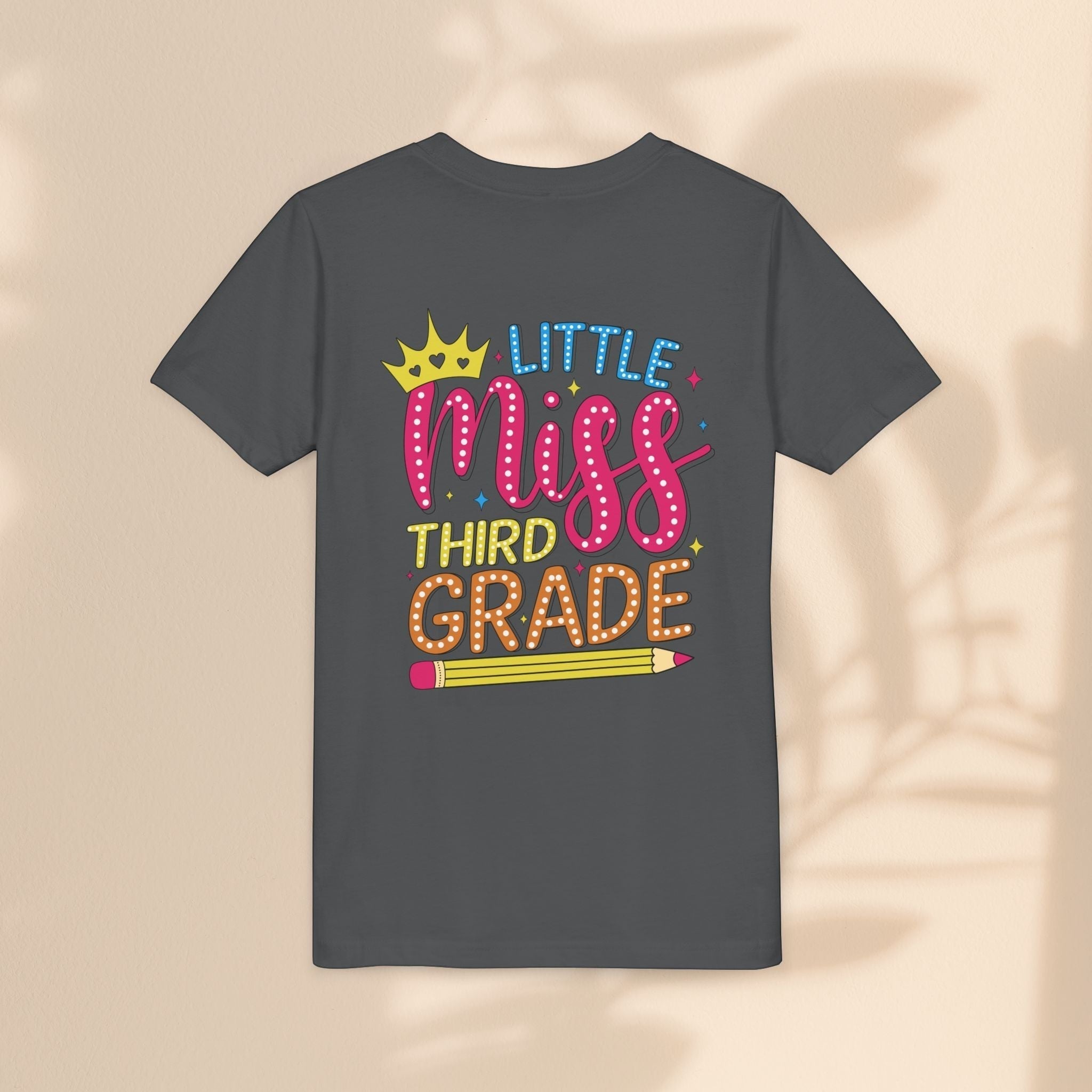 Cute Little Miss Third Grade Youth Tee, Kids Birthday Gift, Back to School Outfit