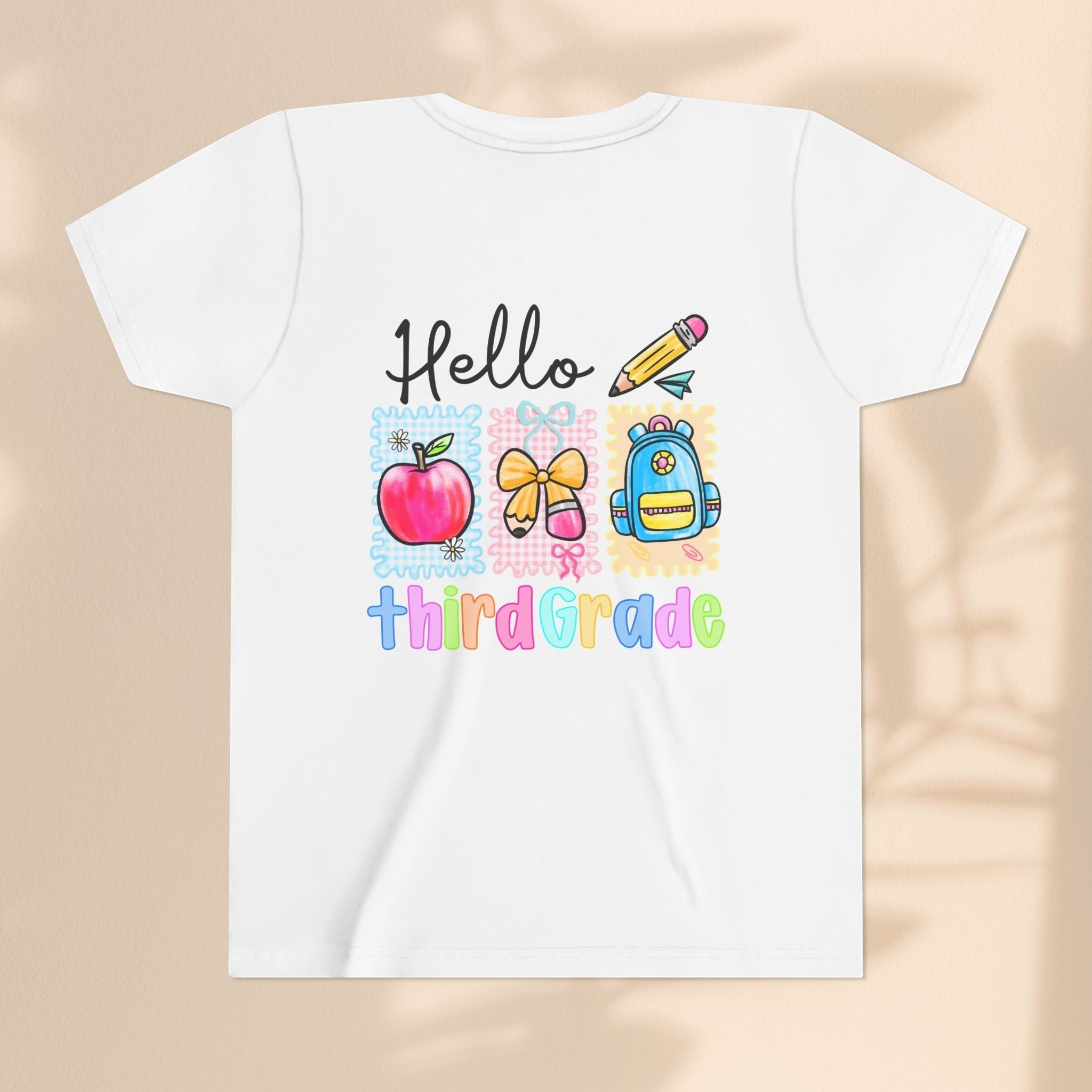 Hello Third Grade Kids T-Shirt – Back to School Youth Tee