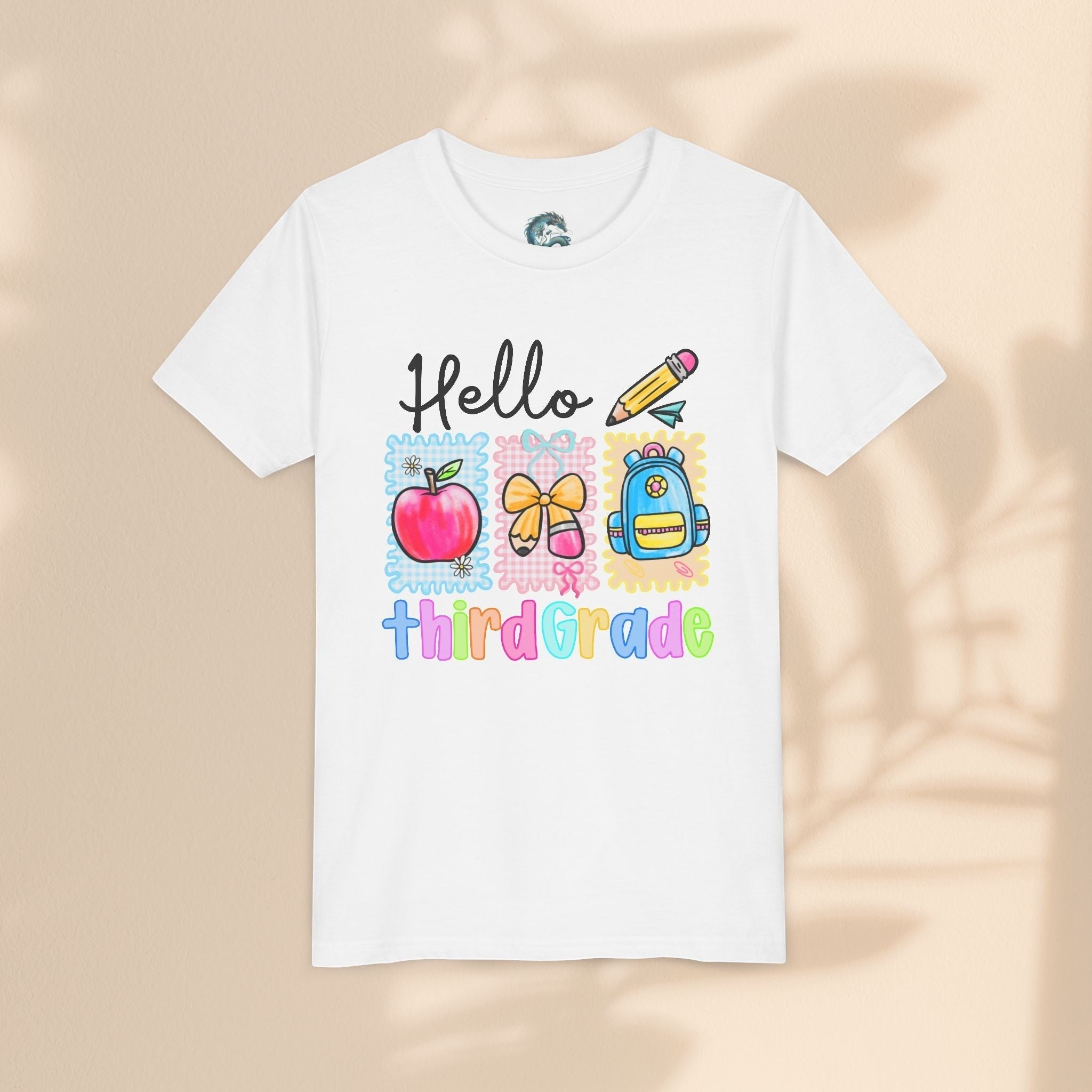 Hello Third Grade Kids T-Shirt – Back to School Youth Tee