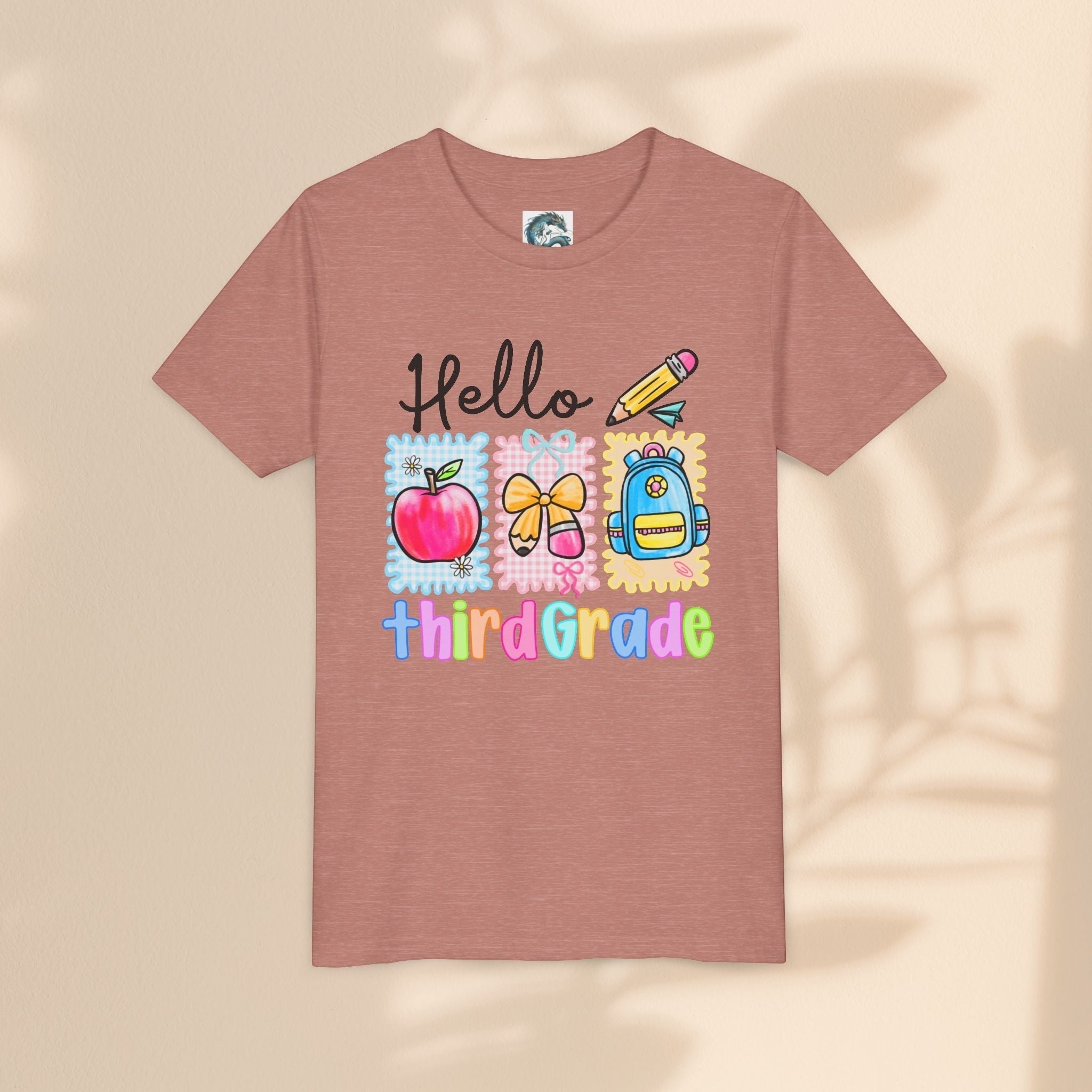 Hello Third Grade Kids T-Shirt – Back to School Youth Tee