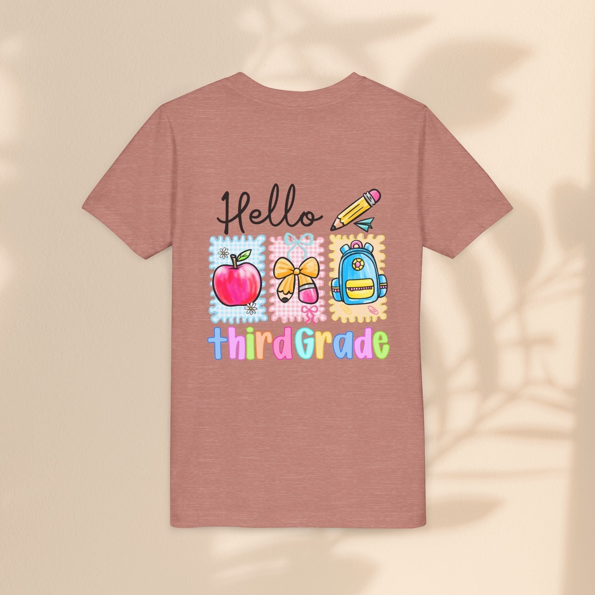 Hello Third Grade Kids T-Shirt – Back to School Youth Tee