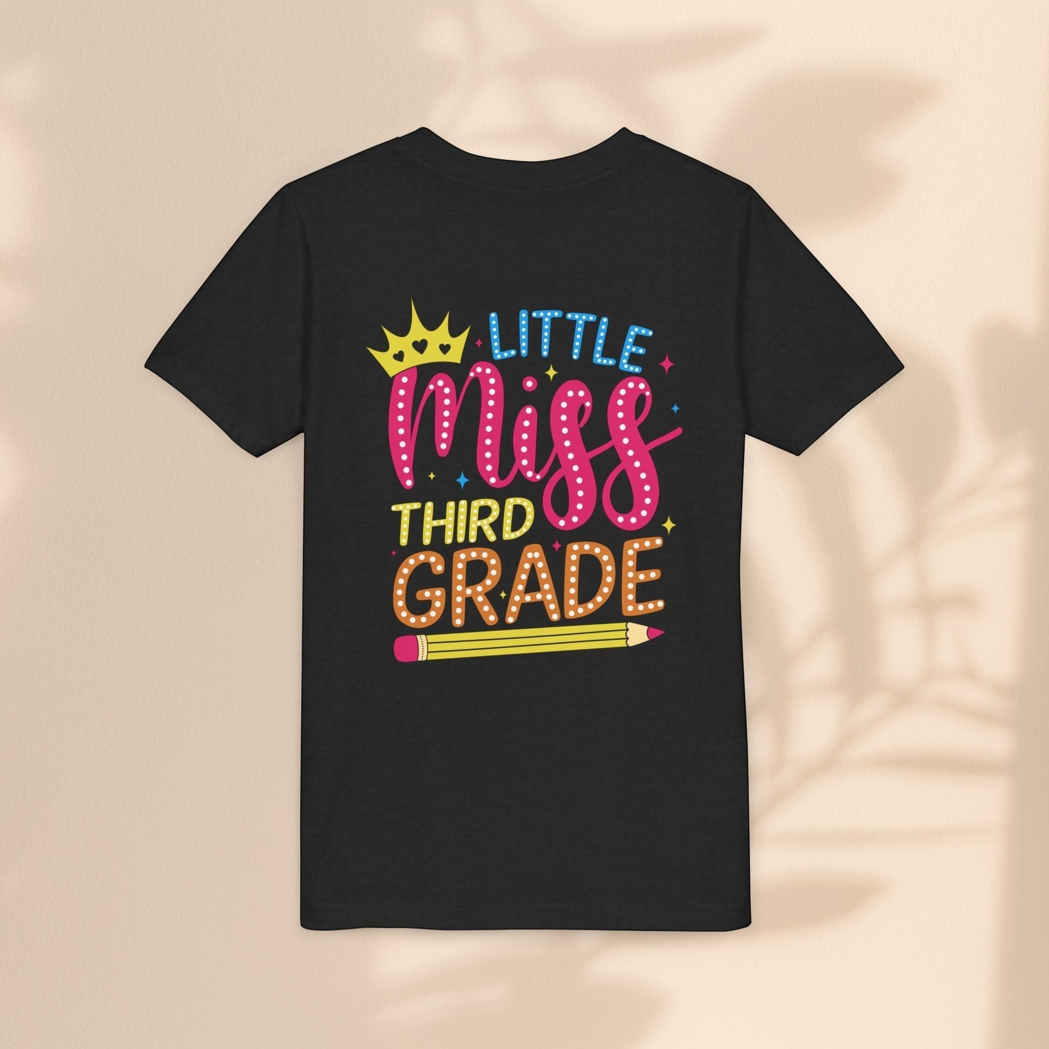 Cute Little Miss Third Grade Youth Tee, Kids Birthday Gift, Back to School Outfit