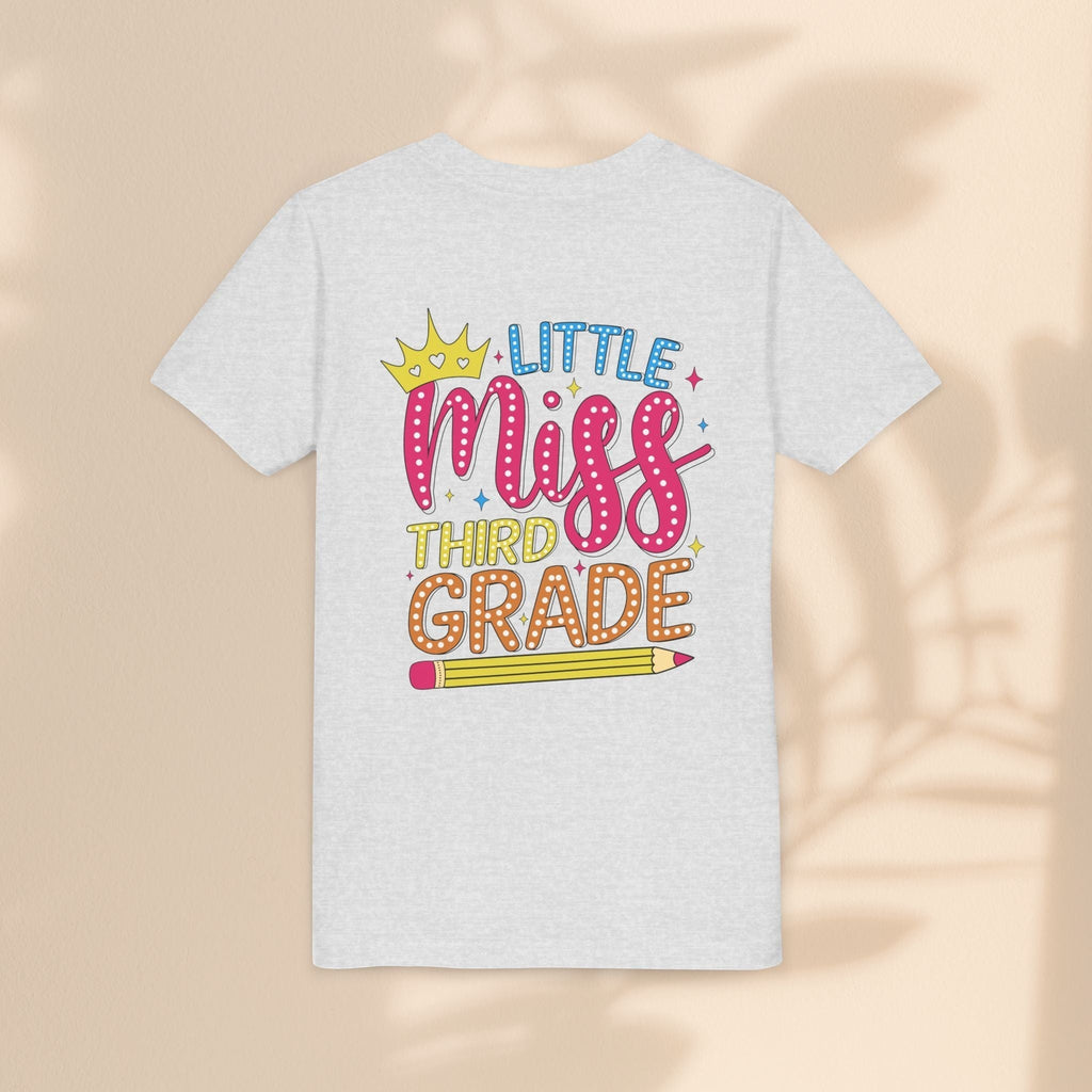 Cute Little Miss Third Grade Youth Tee, Kids Birthday Gift, Back to School Outfit