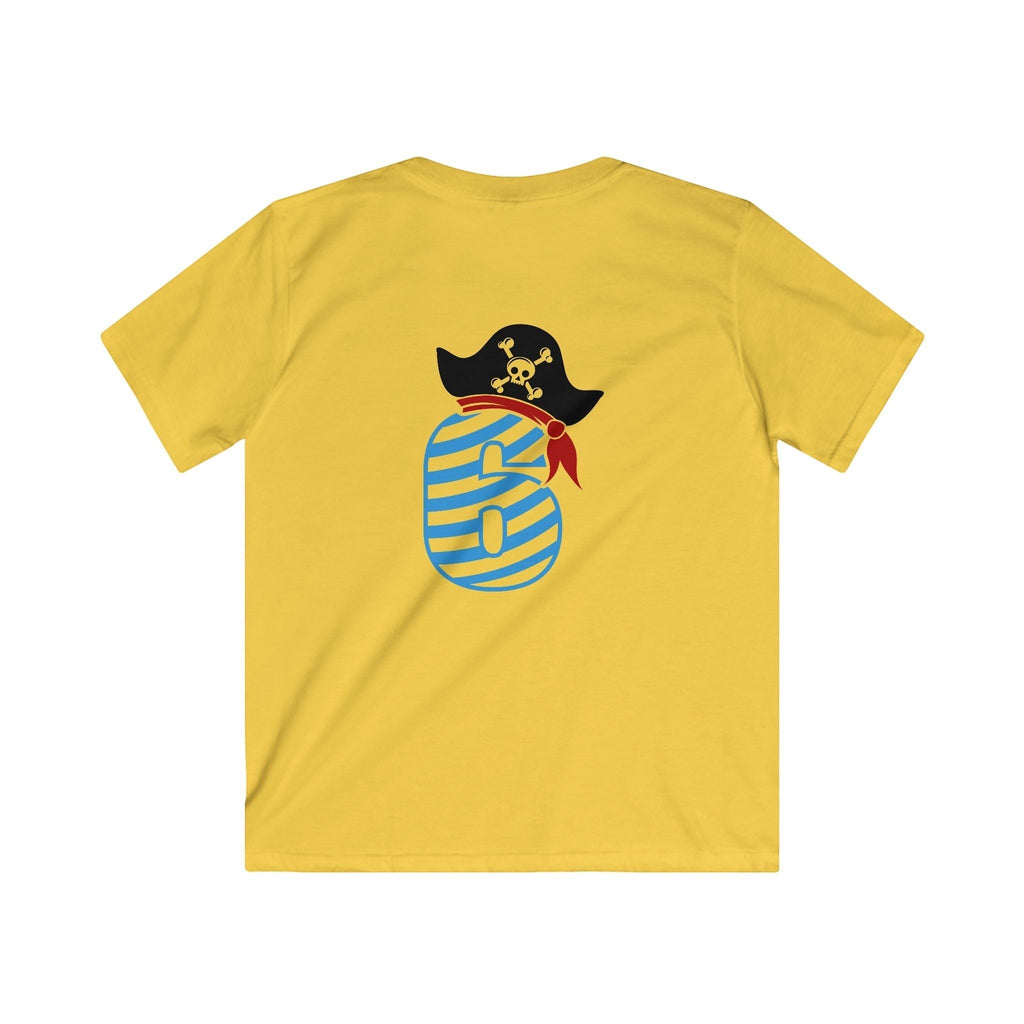 6 year old Pirate-Themed Kids Tee, Fun Birthday Gift