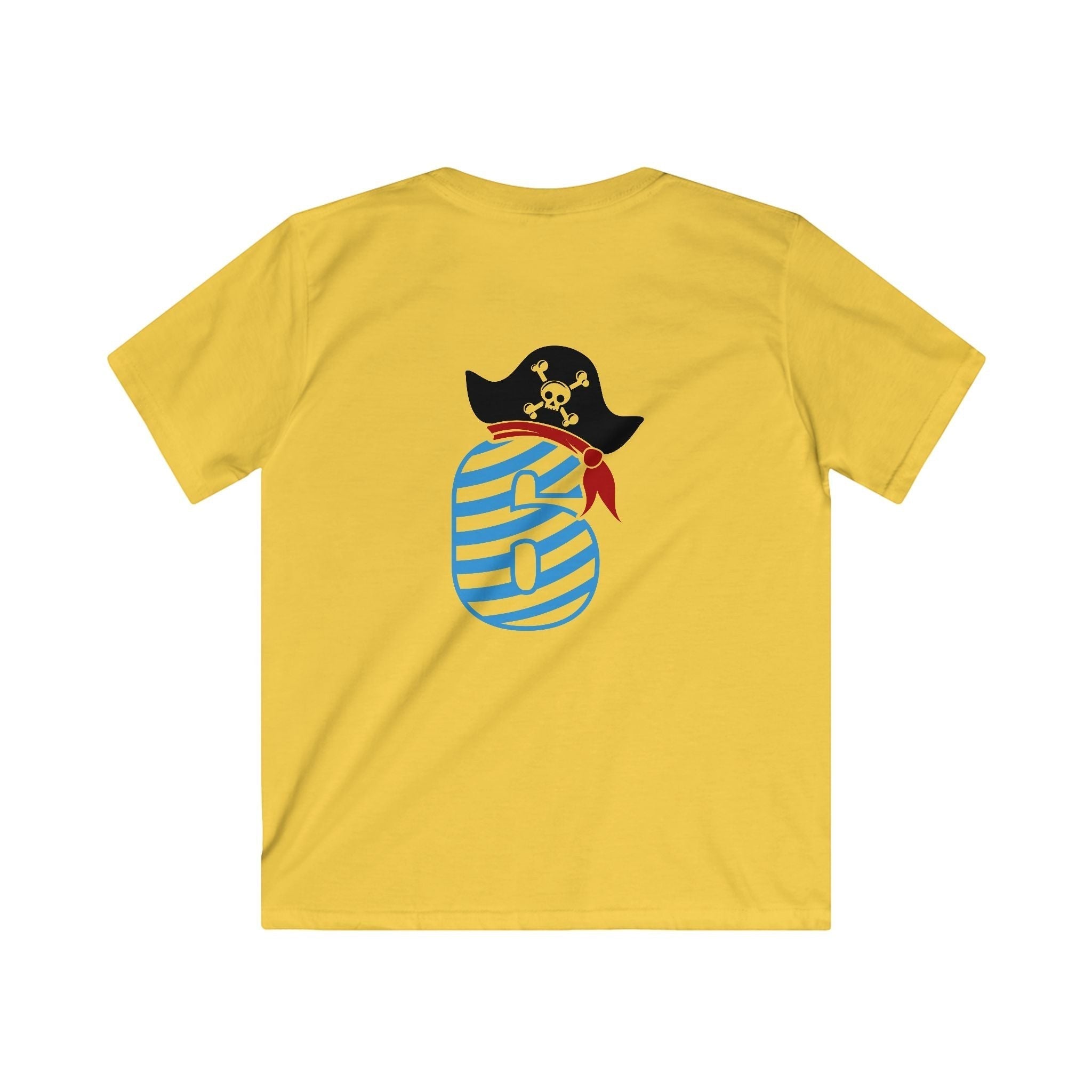 6 year old Pirate-Themed Kids Tee, Fun Birthday Gift