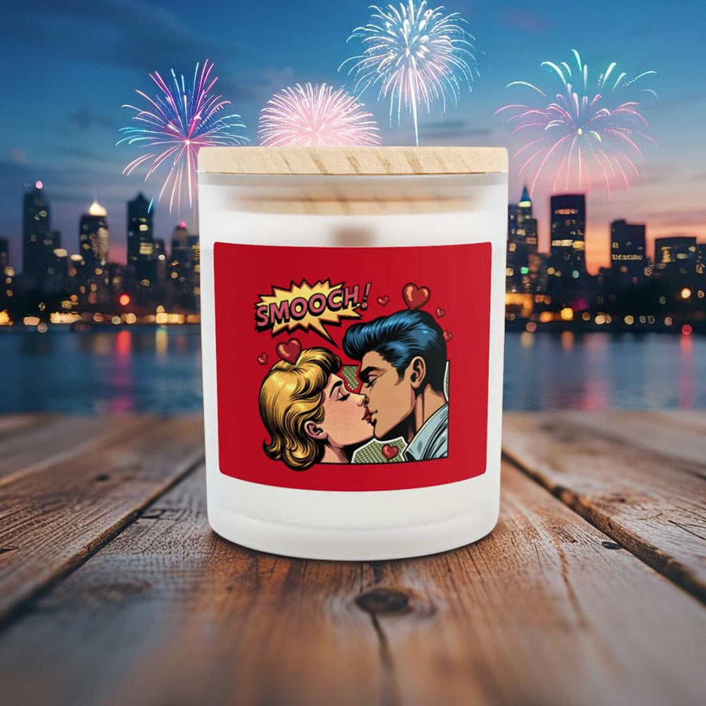 Frosted Glass Candle, 11oz - Smooch