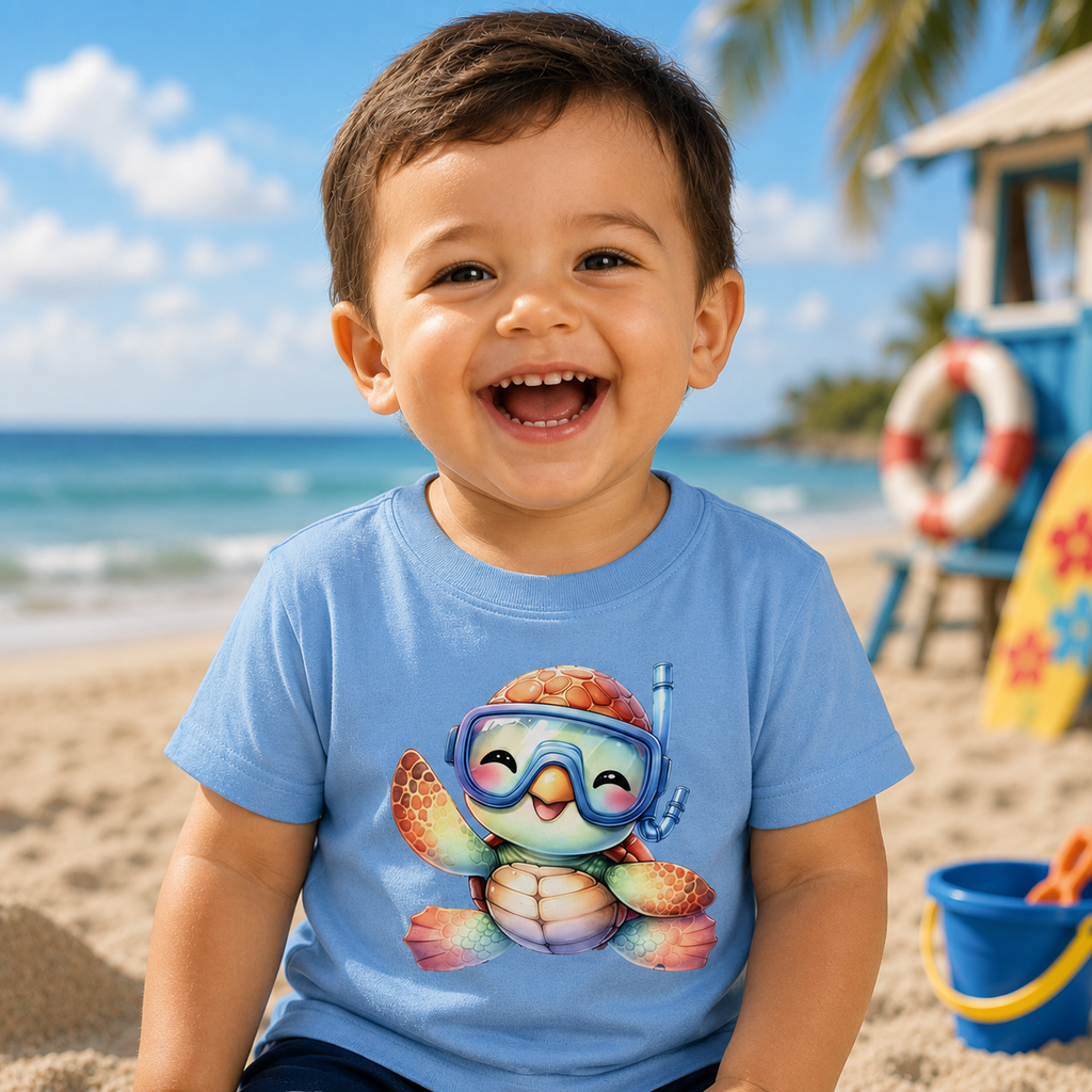 Infant Fine Jersey Tee - Terry Turtle