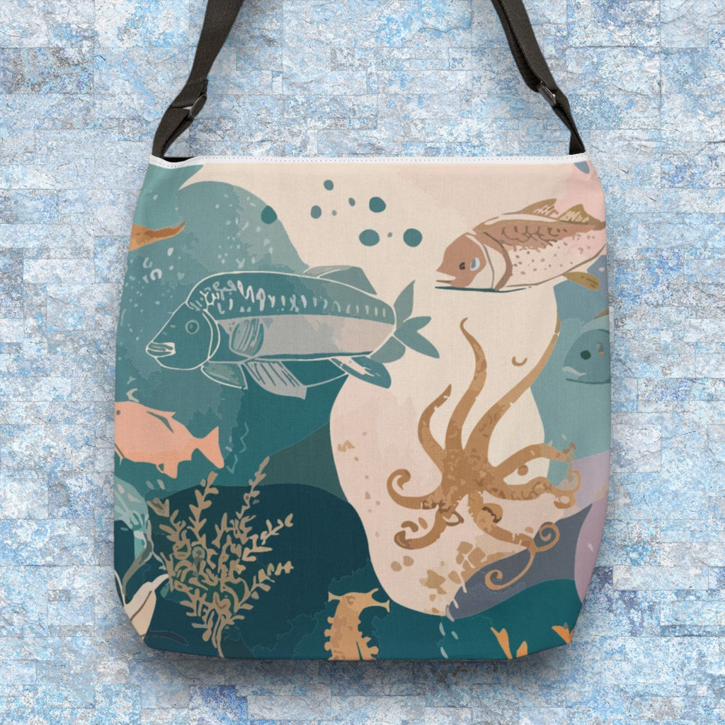 Adjustable Tote Bag  - Under The Sea