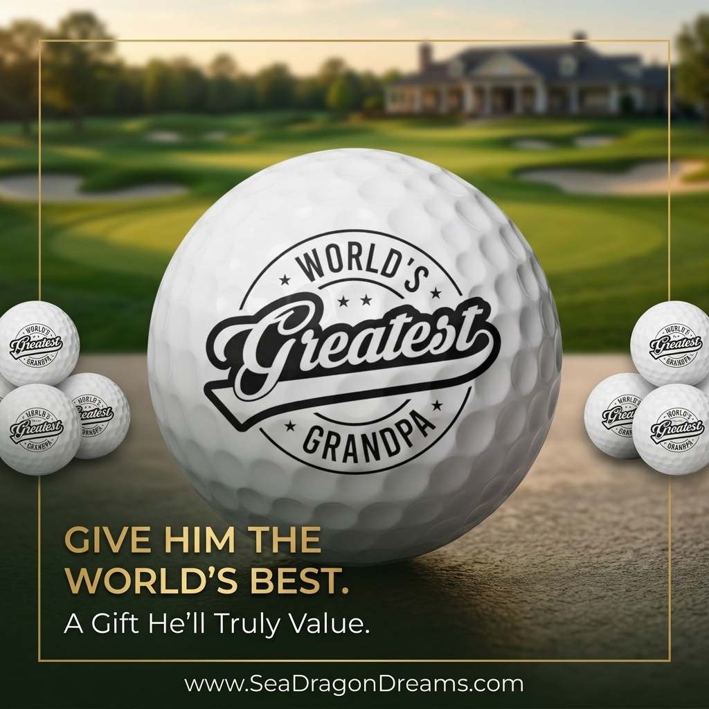 Golf Balls, 6pcs - World Greatest Grandpa