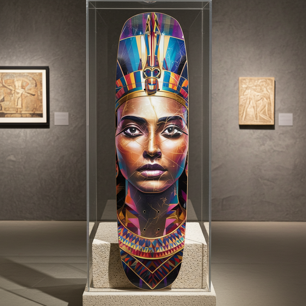 Majestic Egypt Skateboard – Personalized Egyptian Maple Deck